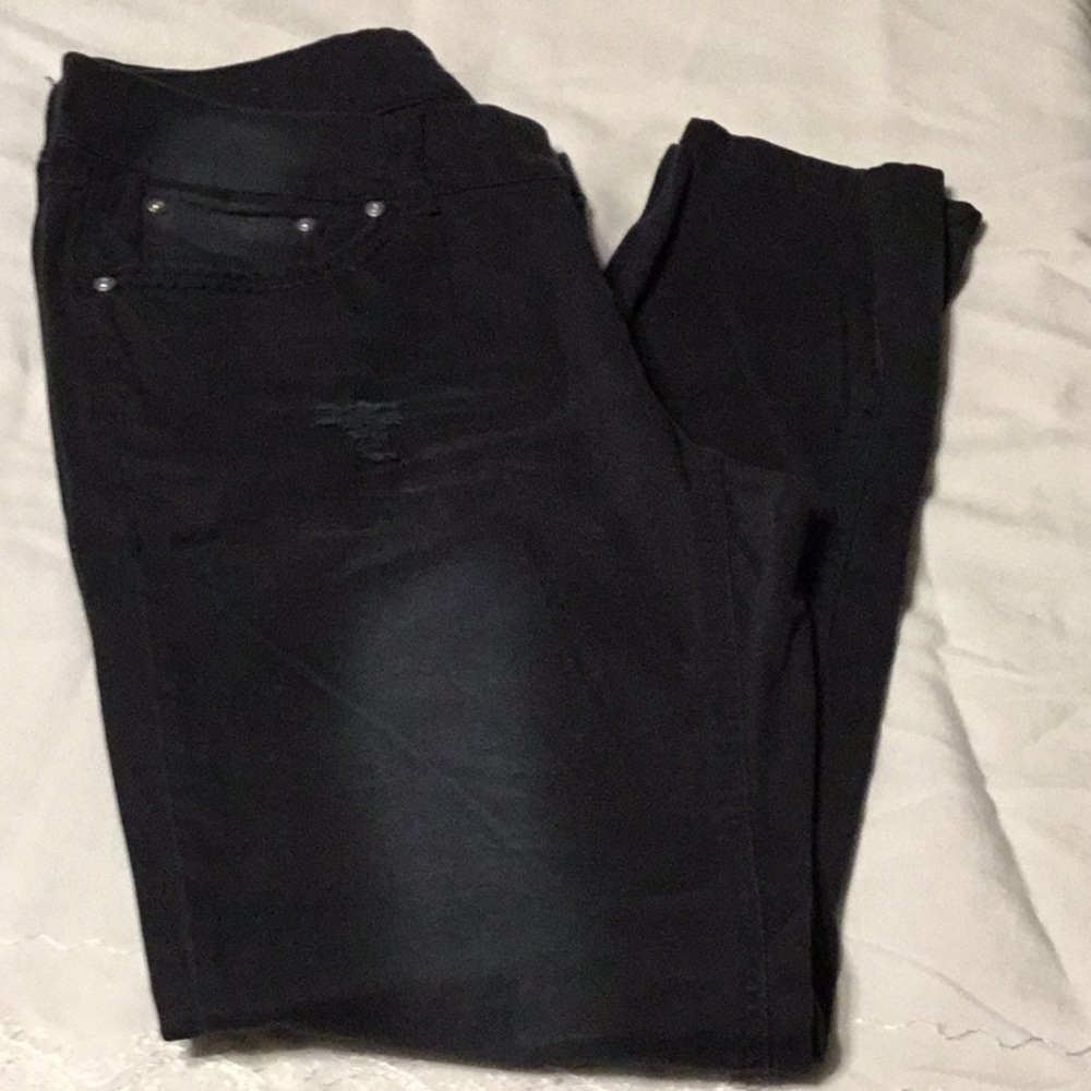 WAM size 14W color black What About Me jeans